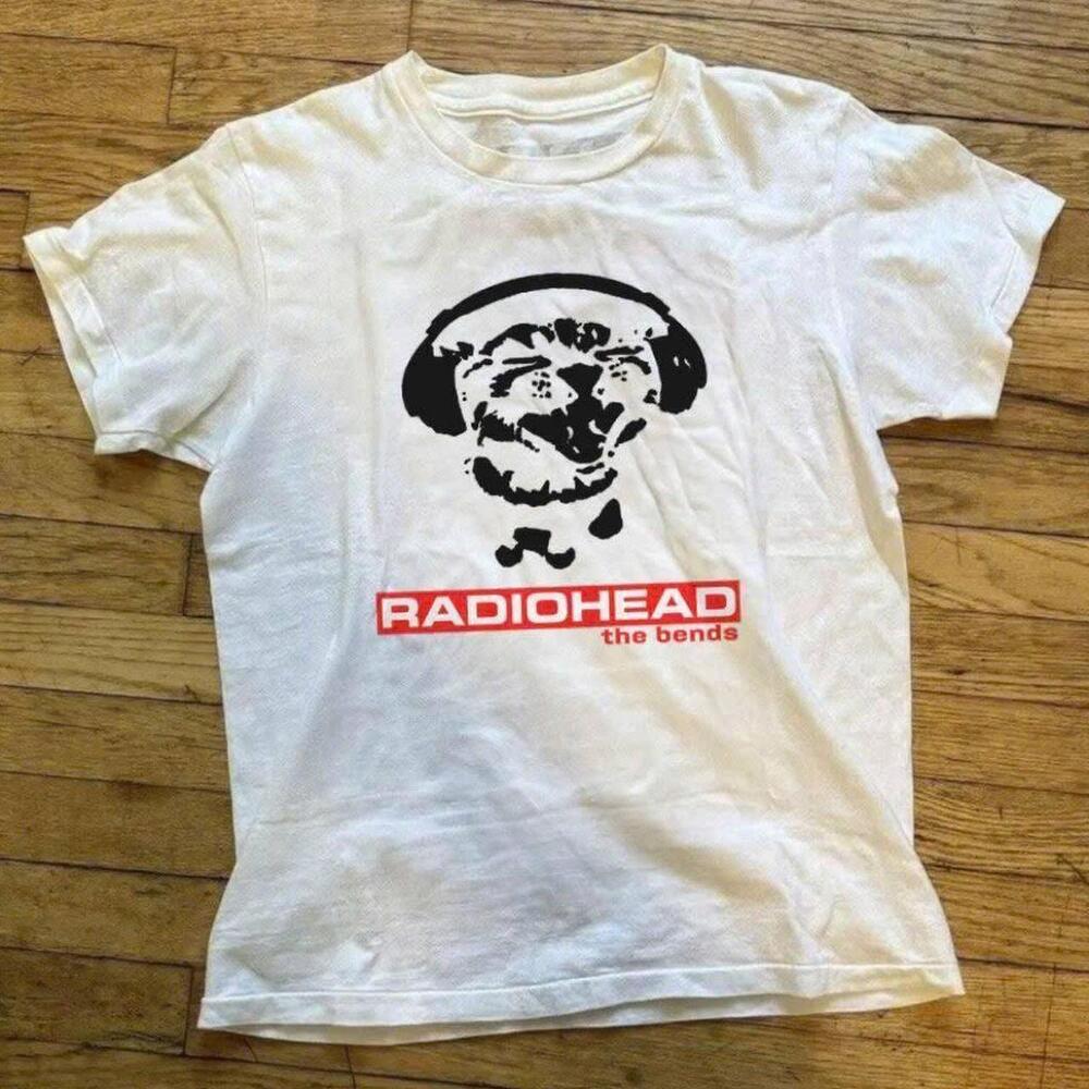 White Radiohead The Bends Band Tee